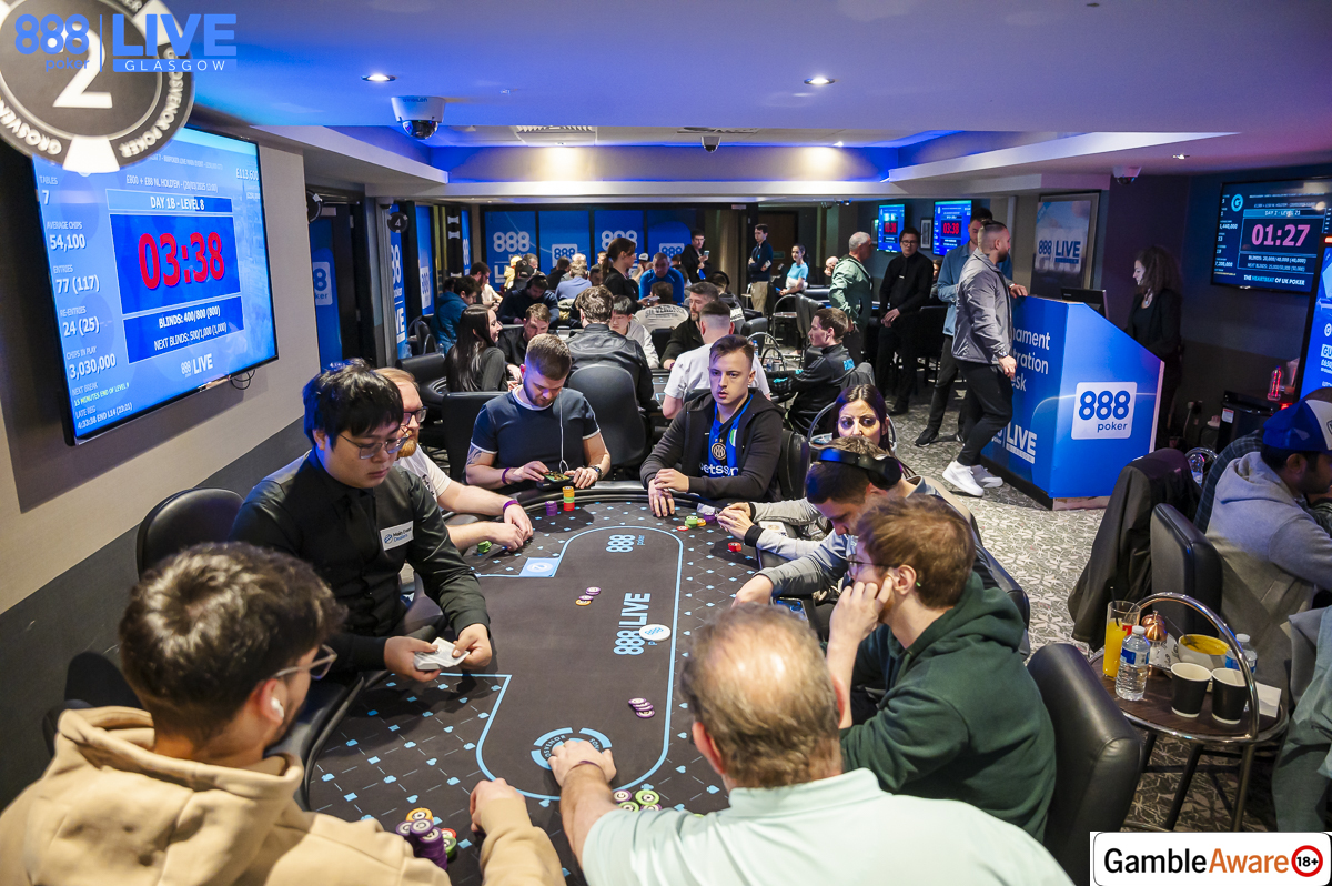 Day 1A Action – 888poker LIVE Glasgow Main Event