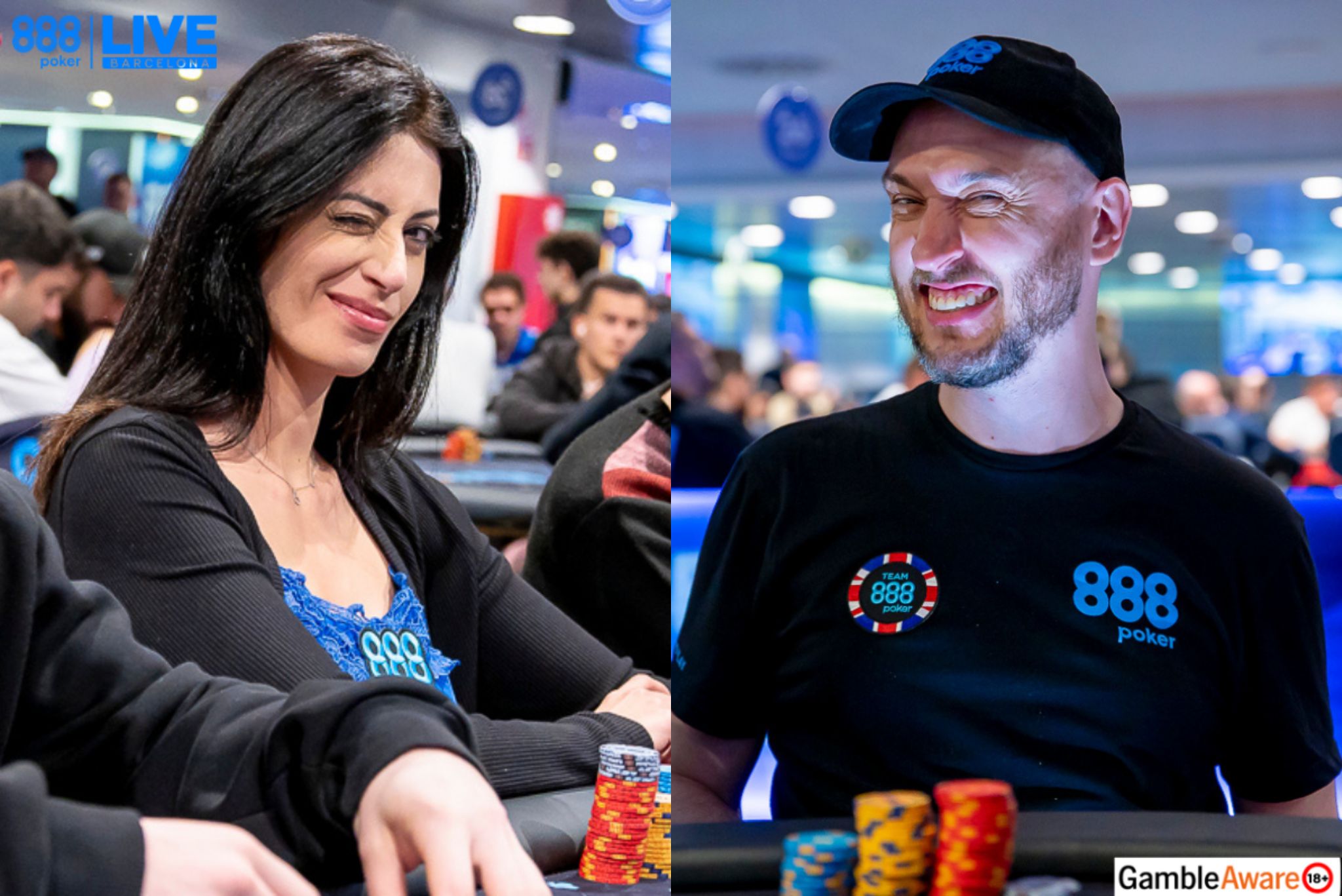 888poker Ambassadors: Vivi Saliba and Ian Simpson