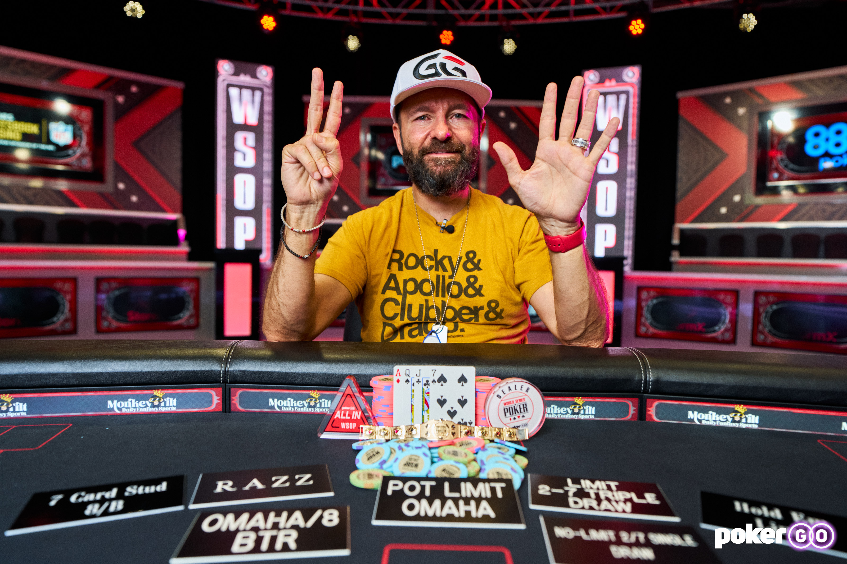 Courtesy of PokerGO - WSOP 2024 - Daniel Negreanu 7th Bracelet WIN